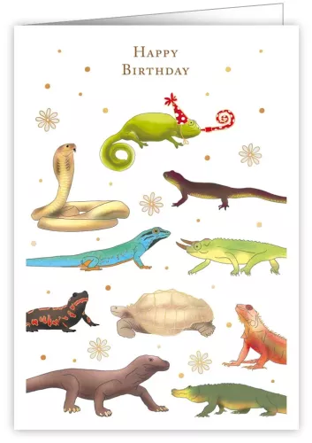 Reptiles, Greeting Card