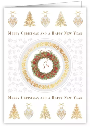 Christmas Wreath, Greeting Card