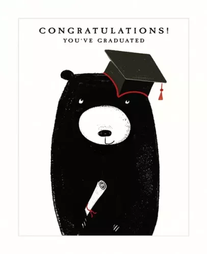 Bear Graduation, Greeting Card