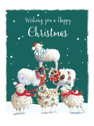 Winter Wollies, box with 8 Christmas cards