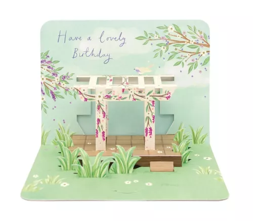 Pergola, 3D Greeting Card