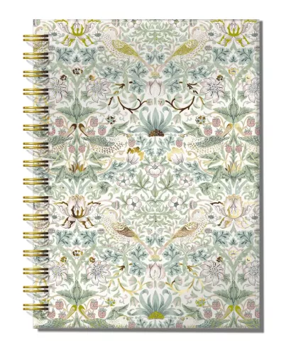 B5 Wired lined notebook, William Morris