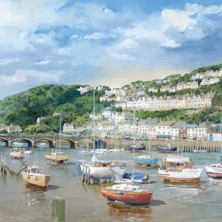 Low Tide, Looe (Cornwall), Dubbelvikt Kort