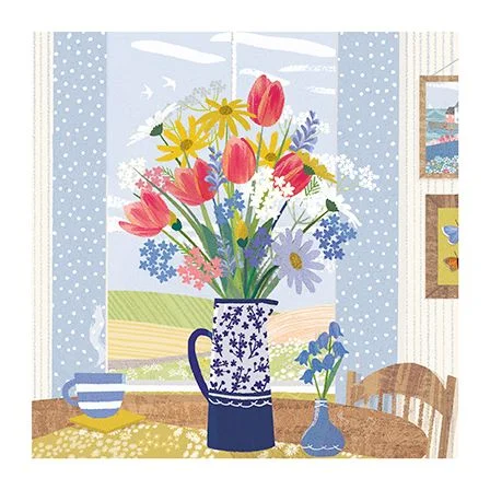 A Banquet Of Flowers, Dubbelvikt Kort