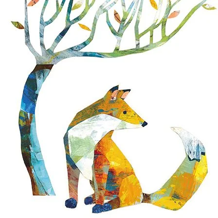 Abstract Fox, Dubbelvikt Kort