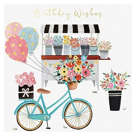 Flower Cart, Dubbelvikt Kort
