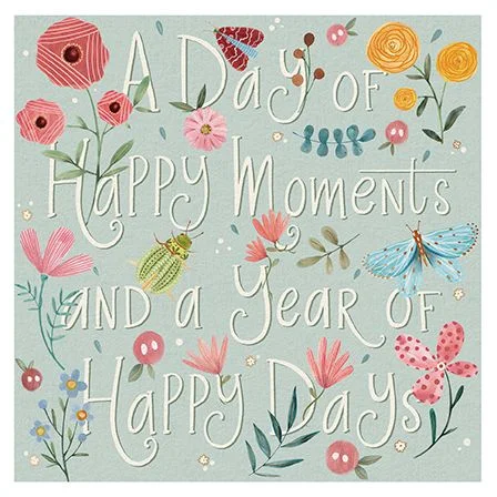 Year Of Happy Days, Dubbelvikt Kort