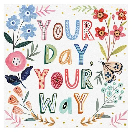 Your Day Your Way, Dubbelvikt Kort