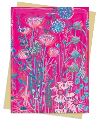 Lucy Innes Williams: Pink Garden House Greeting Card