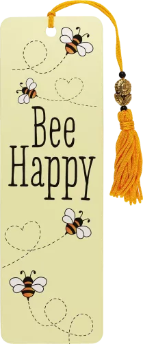 Beaded Bkmk Bee Happy