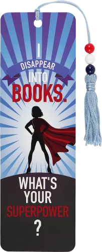 Beaded Bkmk I Disappear Into Books