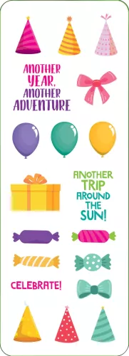 Sticker Set Birthday