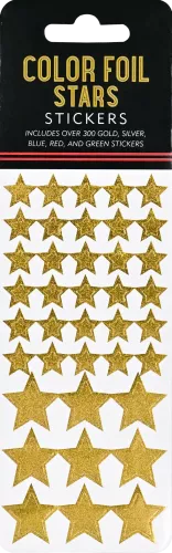 Sticker Set Color Foil Stars