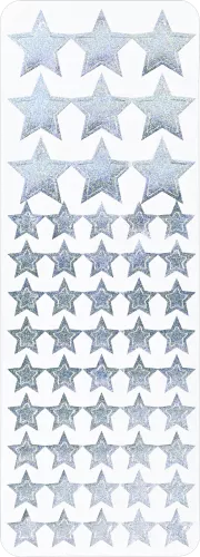 Sticker Set Color Foil Stars