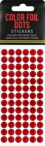 Sticker Set Color Foil Dots