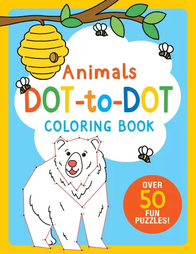 Animals Dot-To-Dot Color Bk