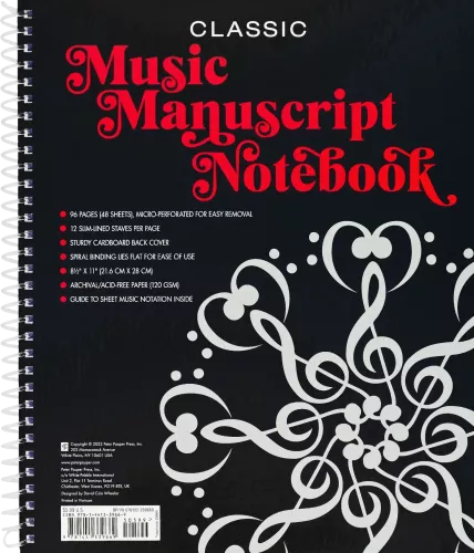 Music Manuscript Notebook