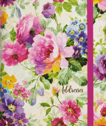 Lg Addr Bk Peony Garden