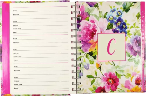 Lg Addr Bk Peony Garden