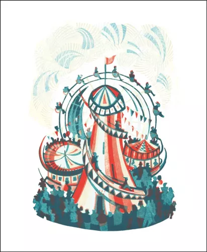 Round and Round by Paul Cleden, Greeting Card