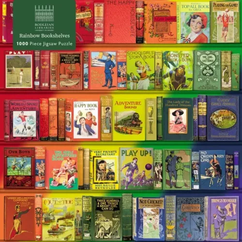 Bodleian Libraries: Rainbow Bookshelves - 1000 Piece Puzzle