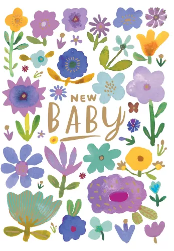 Baby Flowers Greeting Card