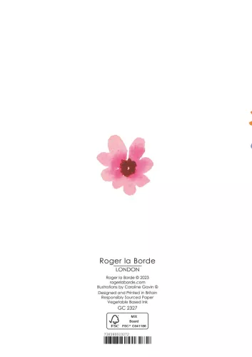 Flower Heart Birthday Greeting Card