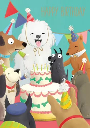 Celebrating Dogs, Standard Card