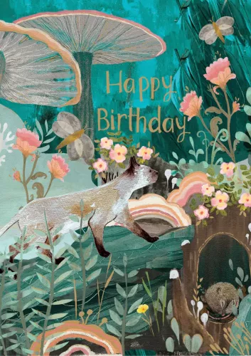 Mystic Cat Birthday Greeting Card