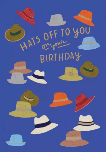Hats Off Petite Card