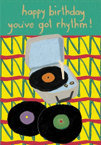 Vinyl Beats Petite Card
