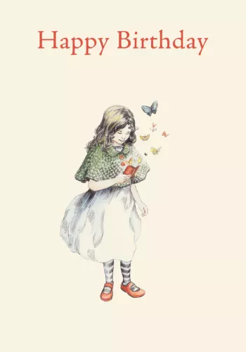 Butterfly Girl Petite Card
