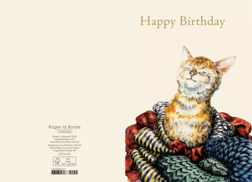 Contented Cat Petite Card