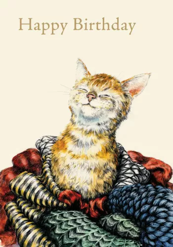 Contented Cat Petite Card