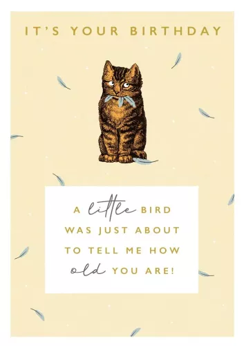 A Little Bird, Greeting Card