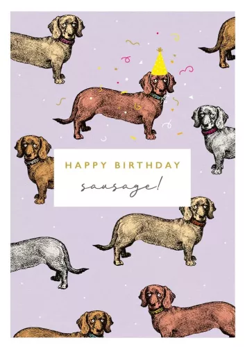Birthday Sausage, Greeting Card