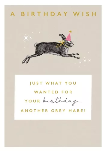 Another Grey Hare, Greeting Card