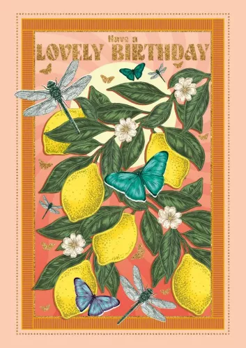 Lovely Birthday Lemons, Greeting Card