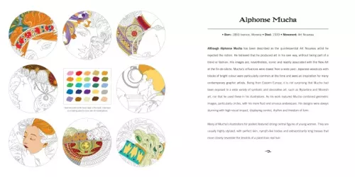 Alphonse Mucha (Art Colouring Book)