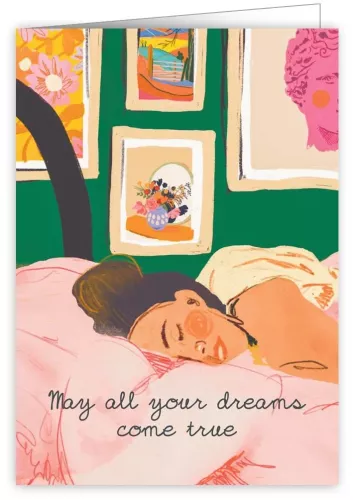 Sleeping Woman, Greeting Card