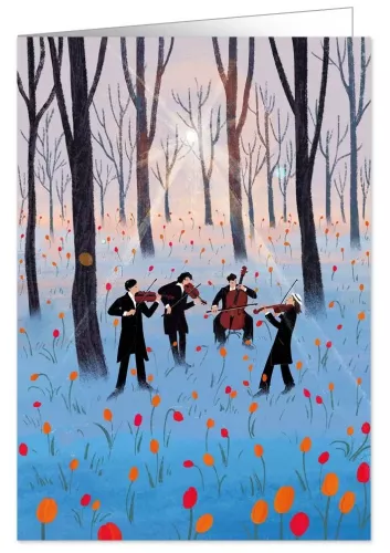 Concert in the Woods, Greeting Card