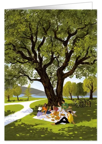 Picnic with Friends, Greeting Card