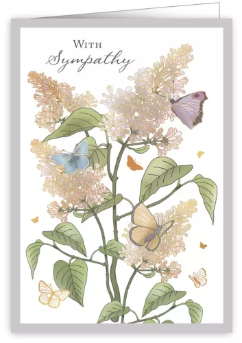 Flowers and Butterflies, Greeting Card