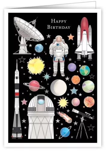 Universe and Space, Greeting Card