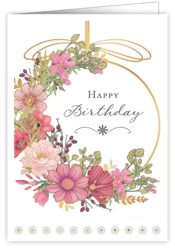 Flower Wreath, Greeting Card
