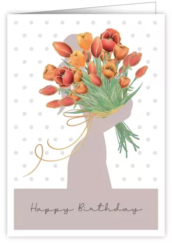 Bouquet of Tulips, Greeting Card