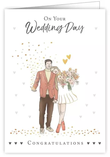 Bridal Couple, Greeting Card