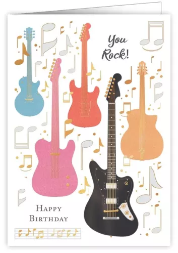 Electric Guitars, Greeting Card