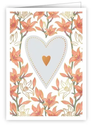 Heart and Flowers, Mini Card