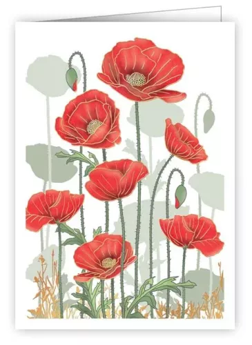 Poppies, Mini Card